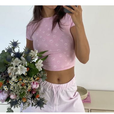 Nom Originals Rosa Crop T-shirt