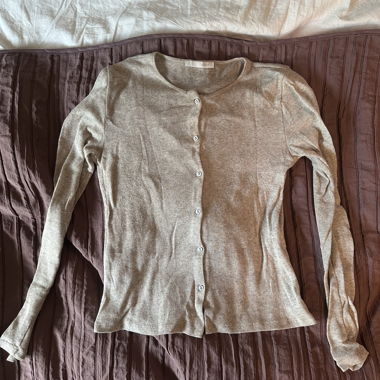 Zara Beige Knit Cardigan M