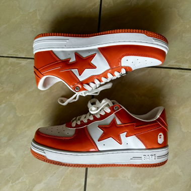 Bapesta Orange Sneakers