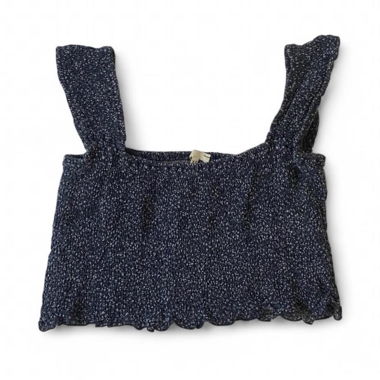 Top court Brandy Melville à fleurs marine