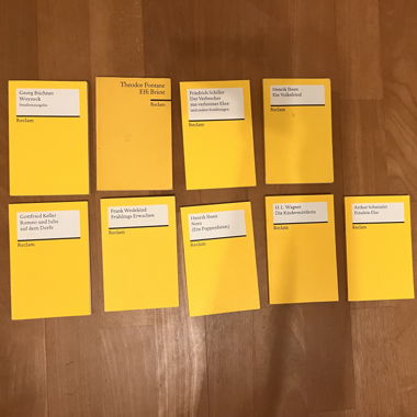 Pacchetto Reclam Universal-Bibliothek (9 libri)