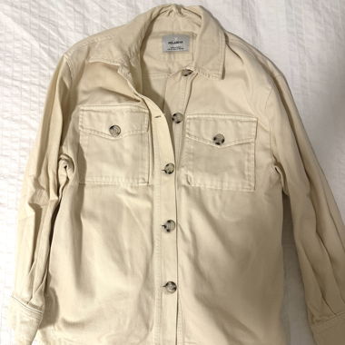 Veste-chemise Pull&Bear beige