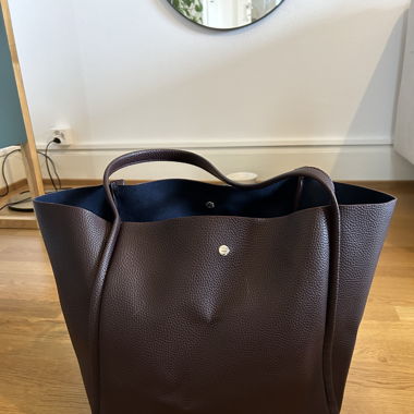 Grand sac bordeau