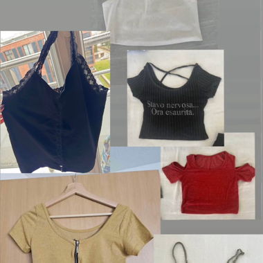 6 bunte Tops