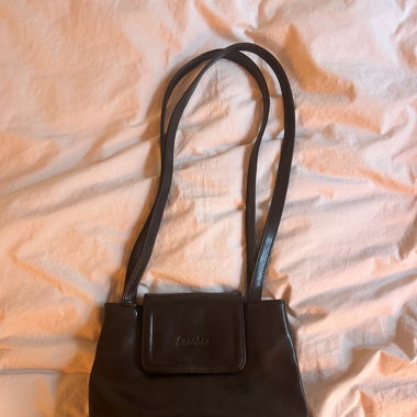black leather bag 