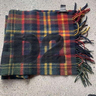 DSQUARED2 Tartan Wool Scarf