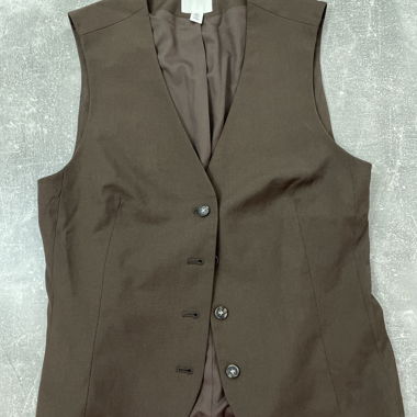 Brown sleeveless vest