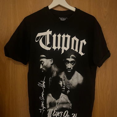 Pull&Bear 2PAC black graphic T-shirt M