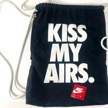 Nike Turnbeutel Gymbag "Kiss My Airs" Schwarz