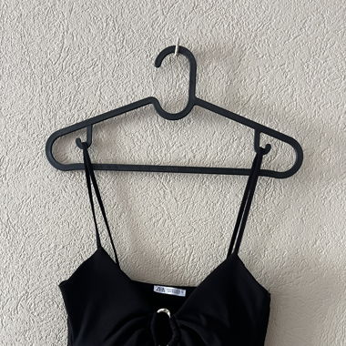 Top noir zara 