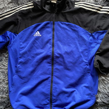 Adidas Trainingsjacke blau/schwarz