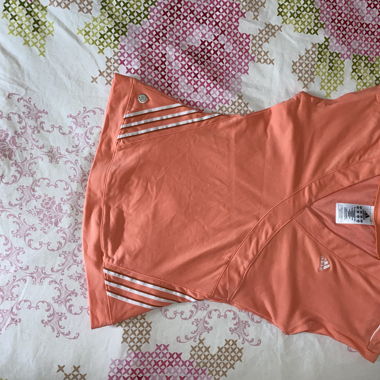 Vintage adidas salmon colored sports shirt 