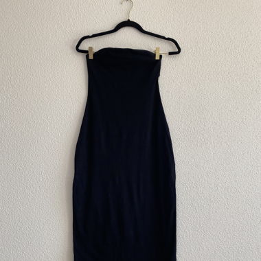 Asos Design trägerlos Schlauchkleid schwarz Gr. M