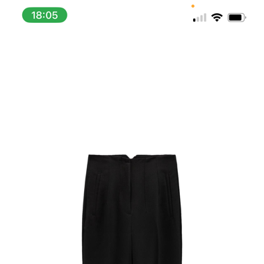 High-waist trouser black S