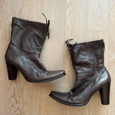 brown vintage leather boots from navyboot