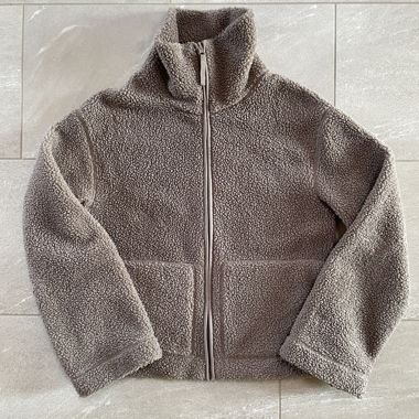 Fleecejacke braun S