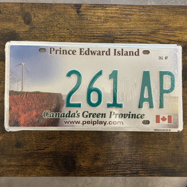 Autoschild, Prince Edward Island 261 AP - Kanada 
