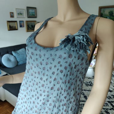 Chemisier vintage en 100 % soie – Fabriqué en Italie