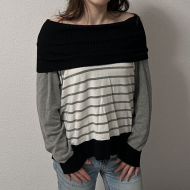 Calvin Klein Off-Shoulder-Pullover
