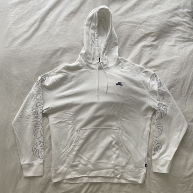 sweat à capuche Nike blanc