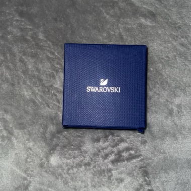 Swarovski Swan Silver Necklace Swan Blue