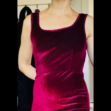 Samt Kleid