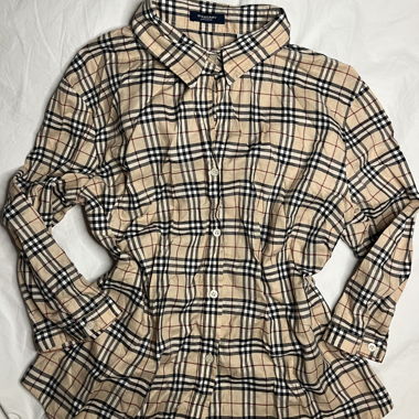 Burberry London checked cotton shirt