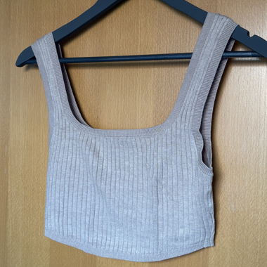 Top senza maniche in maglia