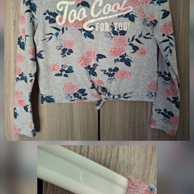 Sweat-shirt à motifs floraux pour enfants