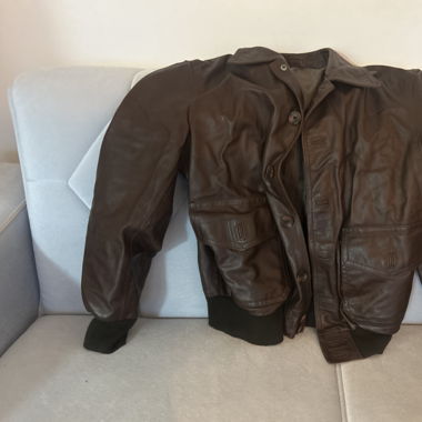 Lederjacke dunkelbraun