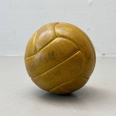 Pallone in cuoio vintage molto raro Vollball 1.500 kg