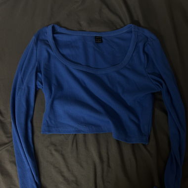 Crop top blau