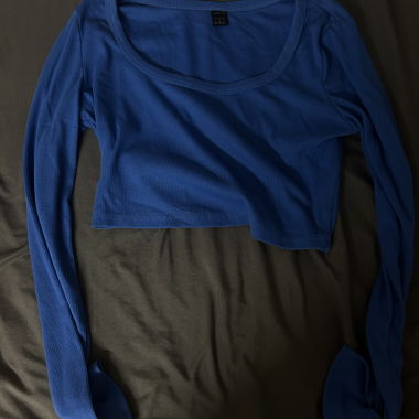 Crop top blau