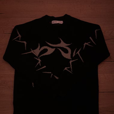 Sweat noir Bershka