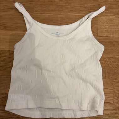 White Rib Tank Top