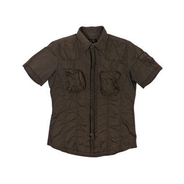 TÊTE Camicia Uomo Cargo con Tasca