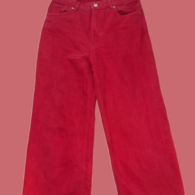 Jean large rouge