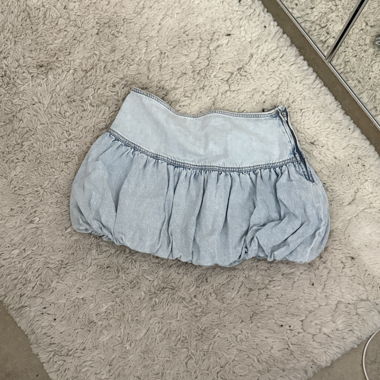Light Blue Denim Skirt