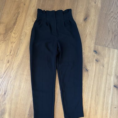 Pantalon en tissu noir