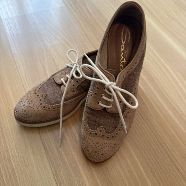 Brown Women’s Lace-up Shoes Size 38 Santoni