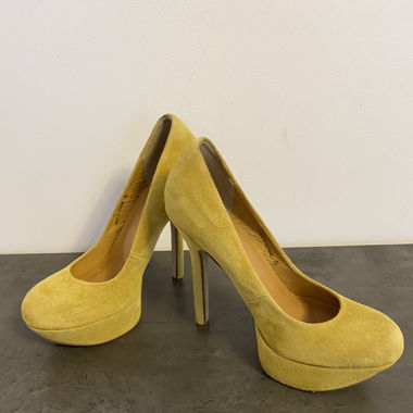 Senfgelbe High Heels
