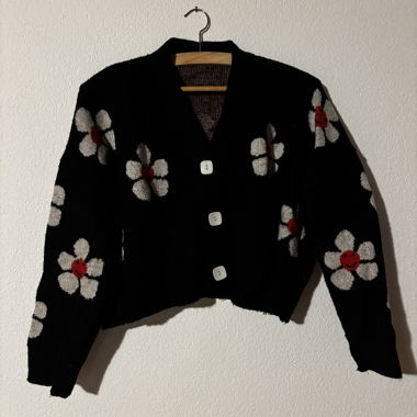 Cardigan a fiori
