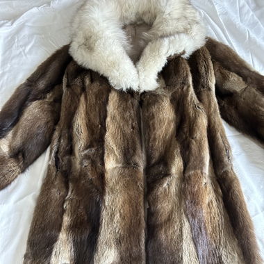 Real fur coat