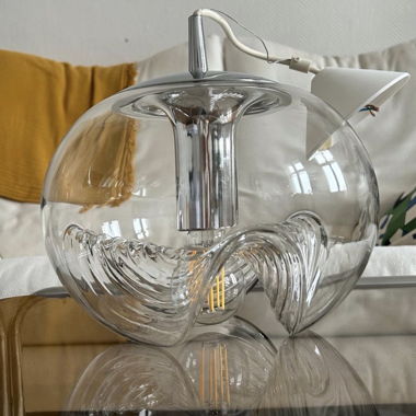 Glas Pendelleuchte Wave Peill & Putzler