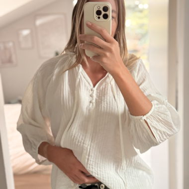 White airy blouse