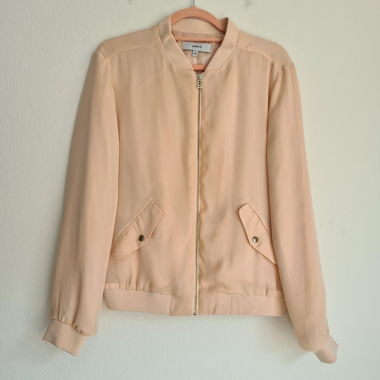 Zebra Light Puffer Jacket Light Pink