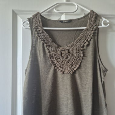 Boho-Oberteil in khaki