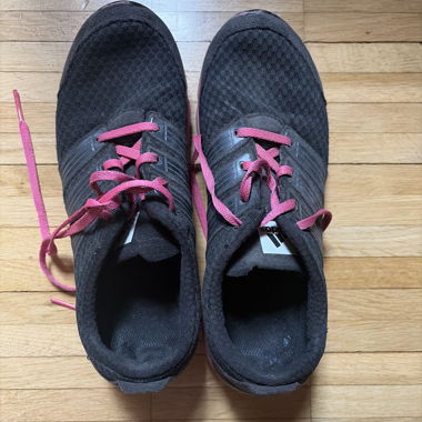 Black sports shoes