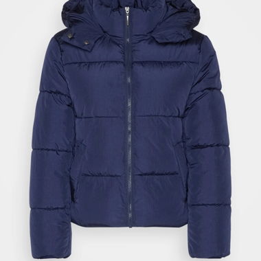 Marineblaue Steppjacke