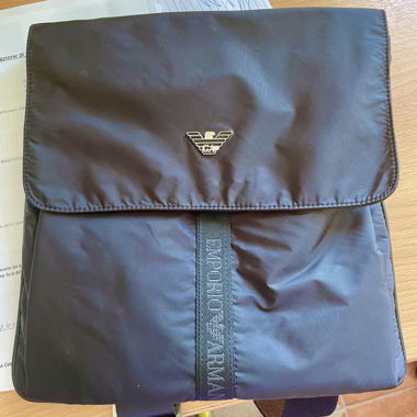 Selling a black crossbody bag from Emporio Armani